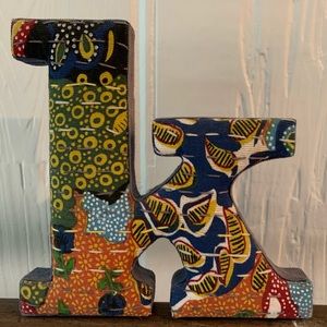 Anthro K letter decor